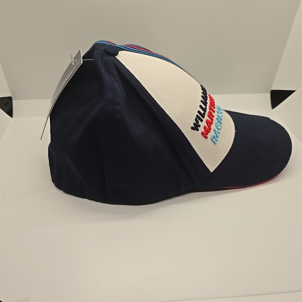 Navy & White Stripe Baseball Cap - Picture 4 of 5
